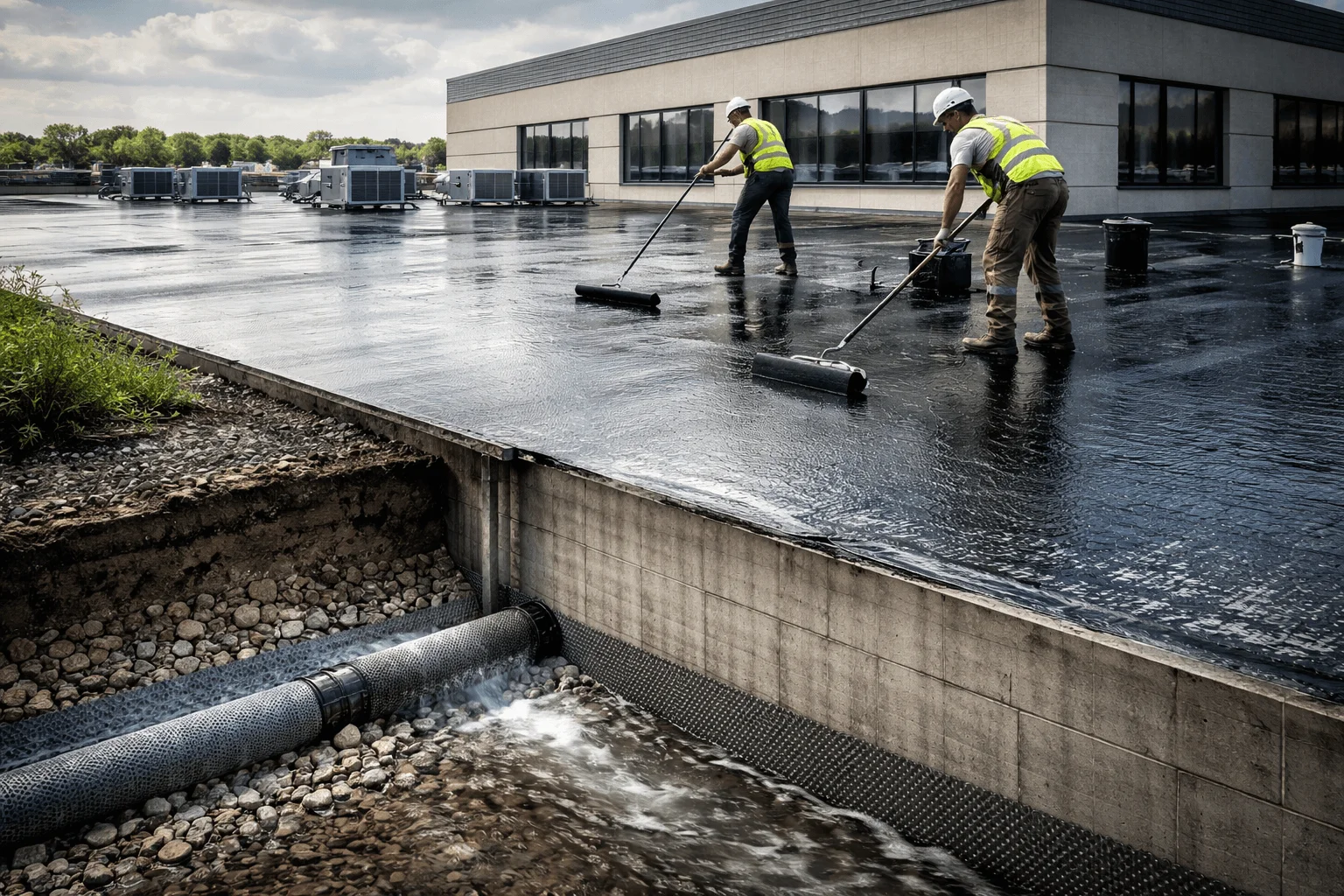 Commercial Roof & Foundation Waterproofing